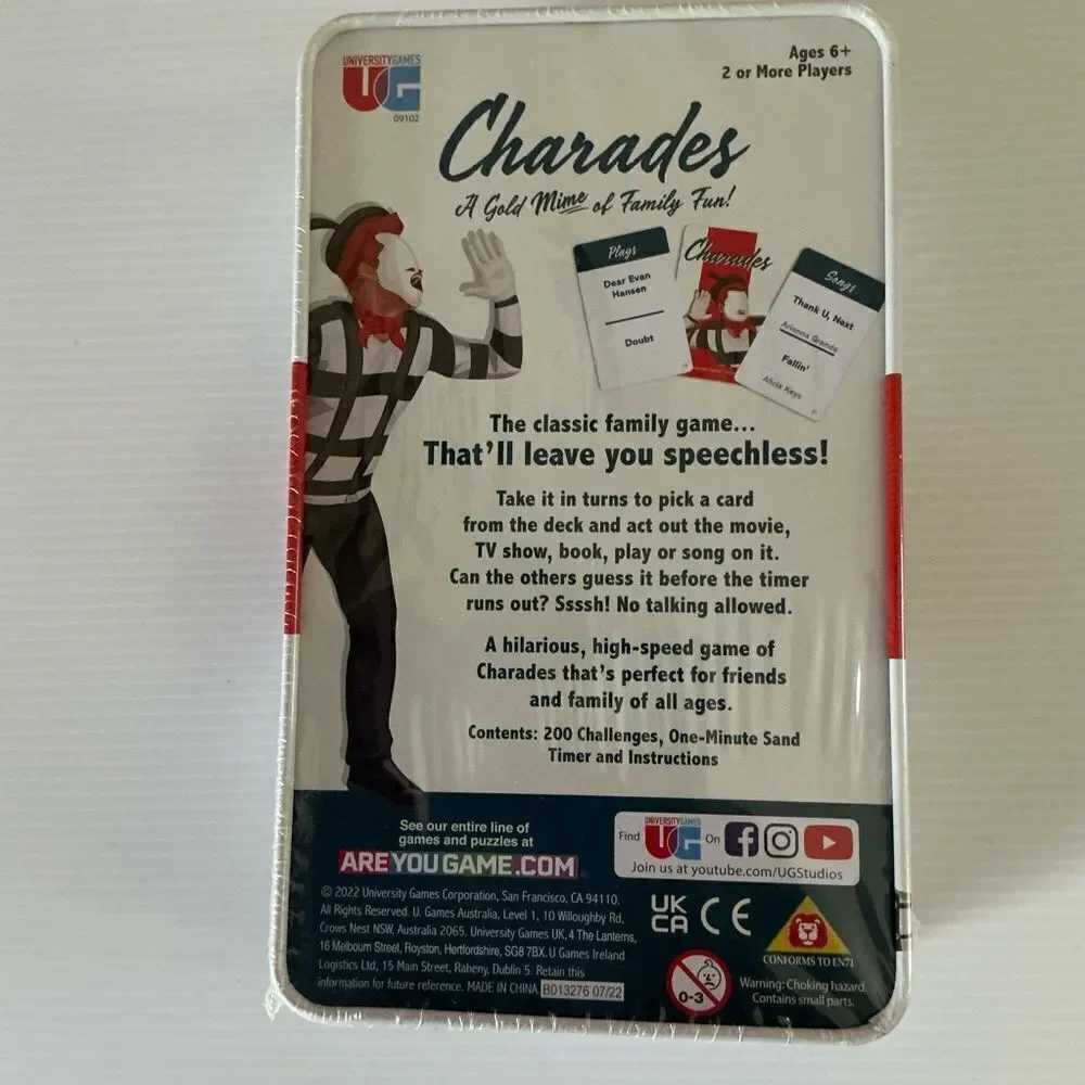 Charades family game NWT
